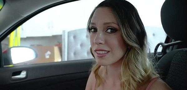  Jade Nile slobbers and suck her steprothers dick
